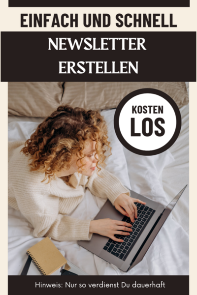 Newsletter erstellen und mit Pinterest Geld verdienen